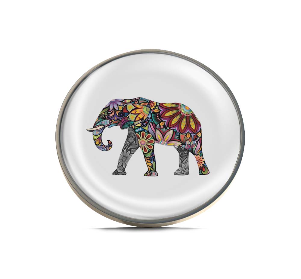 Mandala Floral Elephant Limited Edition Lapel Pin Exclusive Metal Brooch Badge Accessories For Backpack, Clothes, Hats | Cute Gifts and Collectibles