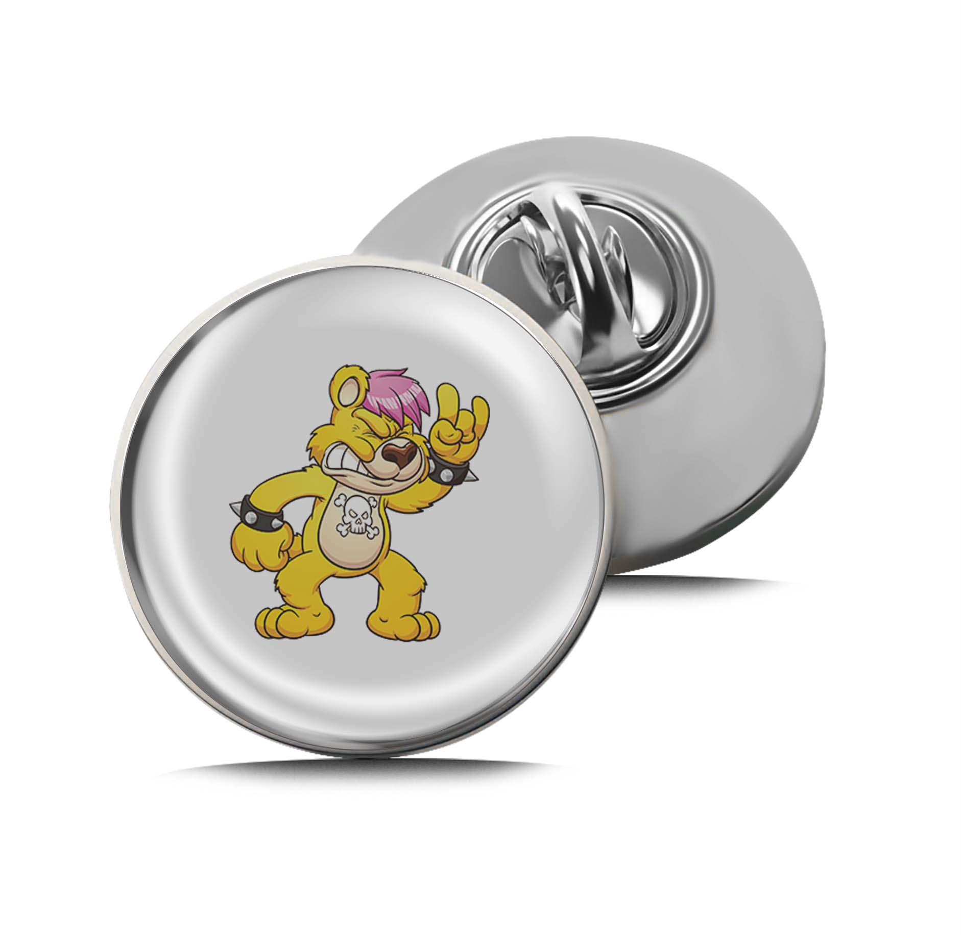 Rocker Bear Limited Edition Lapel Pin Exclusive Metal Brooch Badge Accessories For Backpack, Clothes, Hats | Cute Gifts and Collectibles