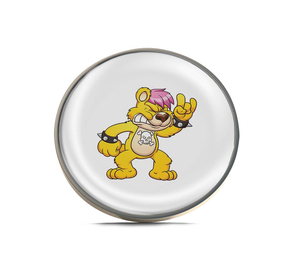 Rocker Bear Limited Edition Lapel Pin Exclusive Metal Brooch Badge Accessories For Backpack, Clothes, Hats | Cute Gifts and Collectibles