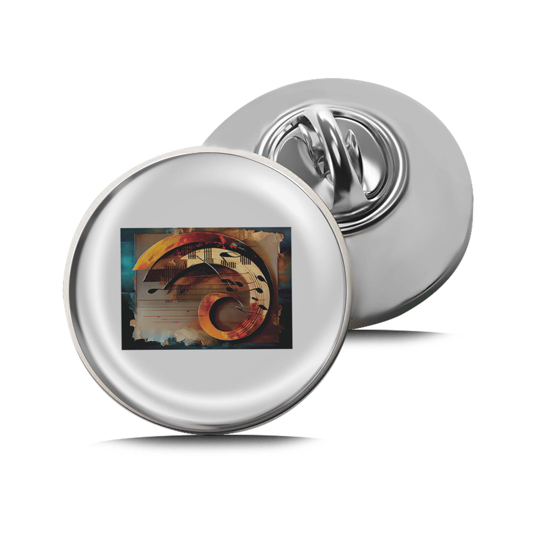 Musical Swirl Limited Edition Lapel Pin Exclusive Metal Brooch Badge Accessories For Backpack, Clothes, Hats | Cute Gifts and Collectibles