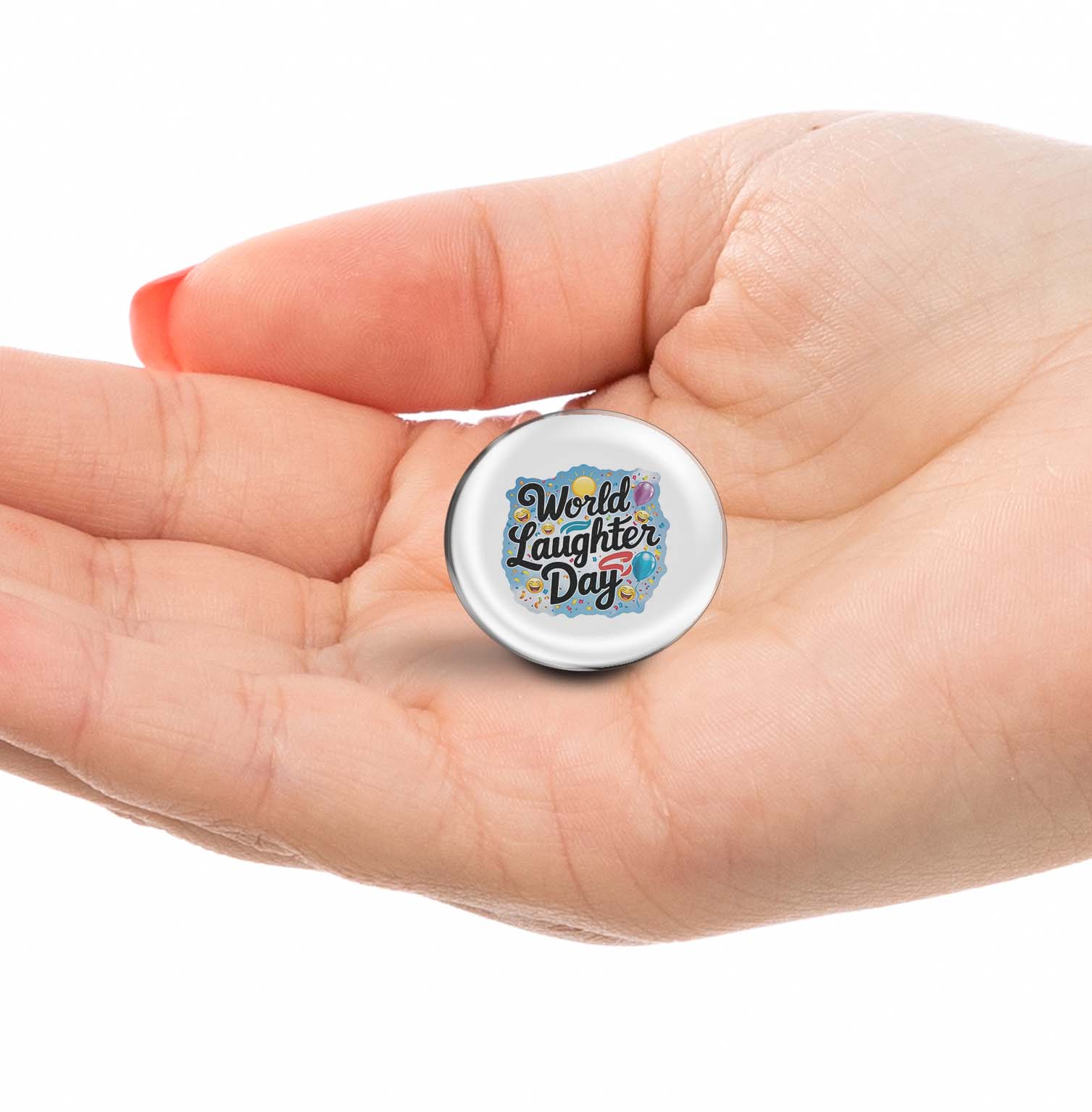 World Laughter Day Limited Edition Lapel Pin Exclusive Metal Brooch Badge Accessories For Backpack, Clothes, Hats | Cute Gifts and Collectibles
