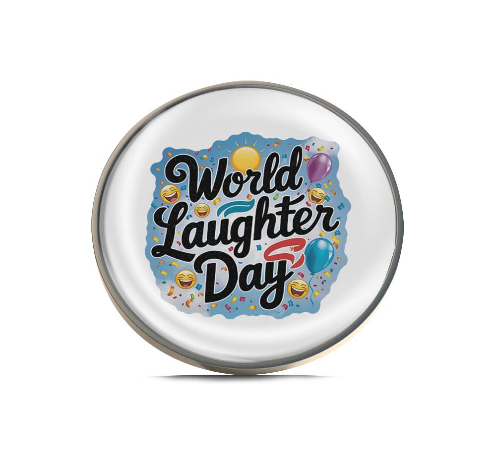 World Laughter Day Limited Edition Lapel Pin Exclusive Metal Brooch Badge Accessories For Backpack, Clothes, Hats | Cute Gifts and Collectibles