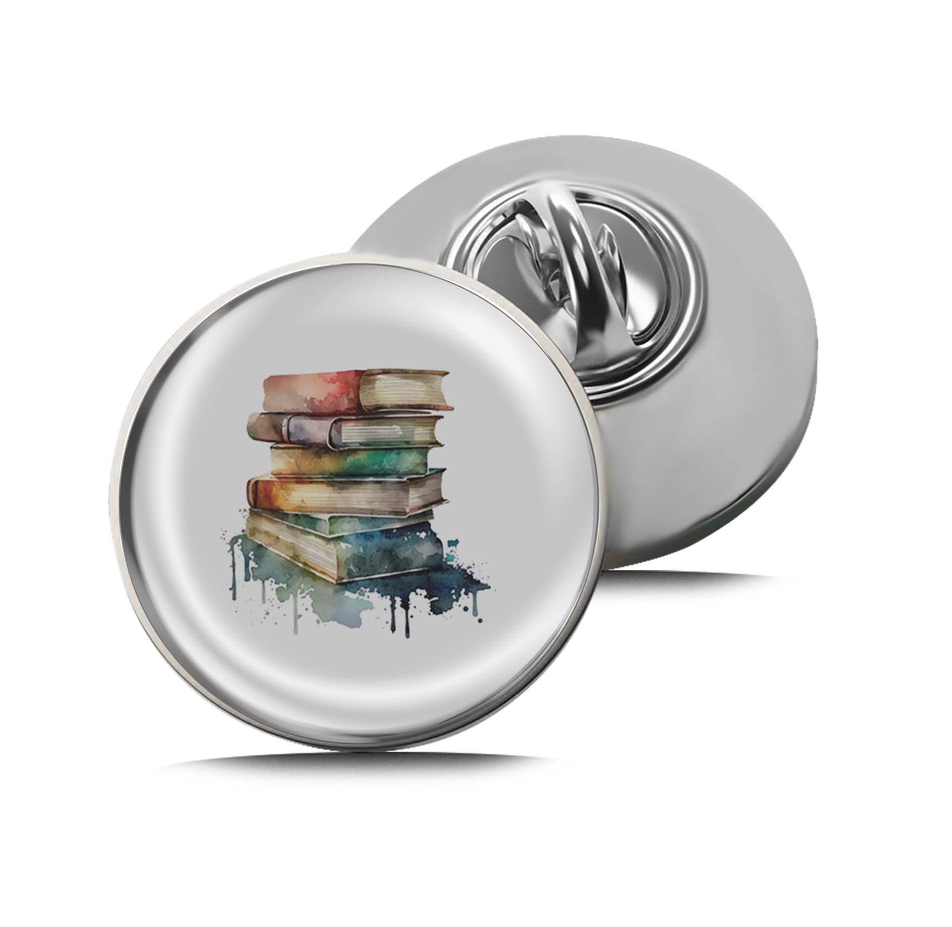 Watercolor books Limited Edition Lapel Pin Exclusive Metal Brooch Badge Accessories For Backpack, Clothes, Hats | Cute Gifts and Collectibles