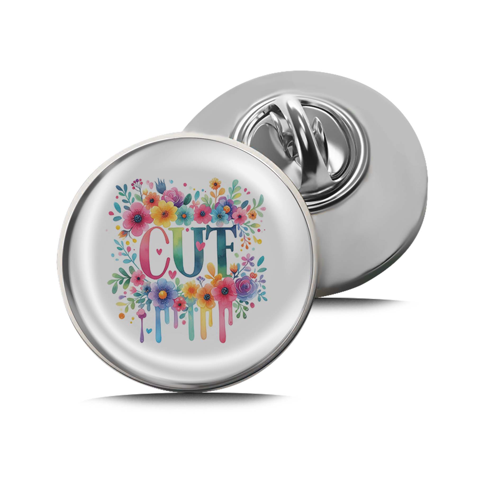 Floral Cut Limited Edition Lapel Pin Exclusive Metal Brooch Badge Accessories For Backpack, Clothes, Hats | Cute Gifts and Collectibles