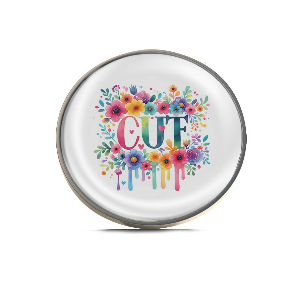 Floral Cut Limited Edition Lapel Pin Exclusive Metal Brooch Badge Accessories For Backpack, Clothes, Hats | Cute Gifts and Collectibles
