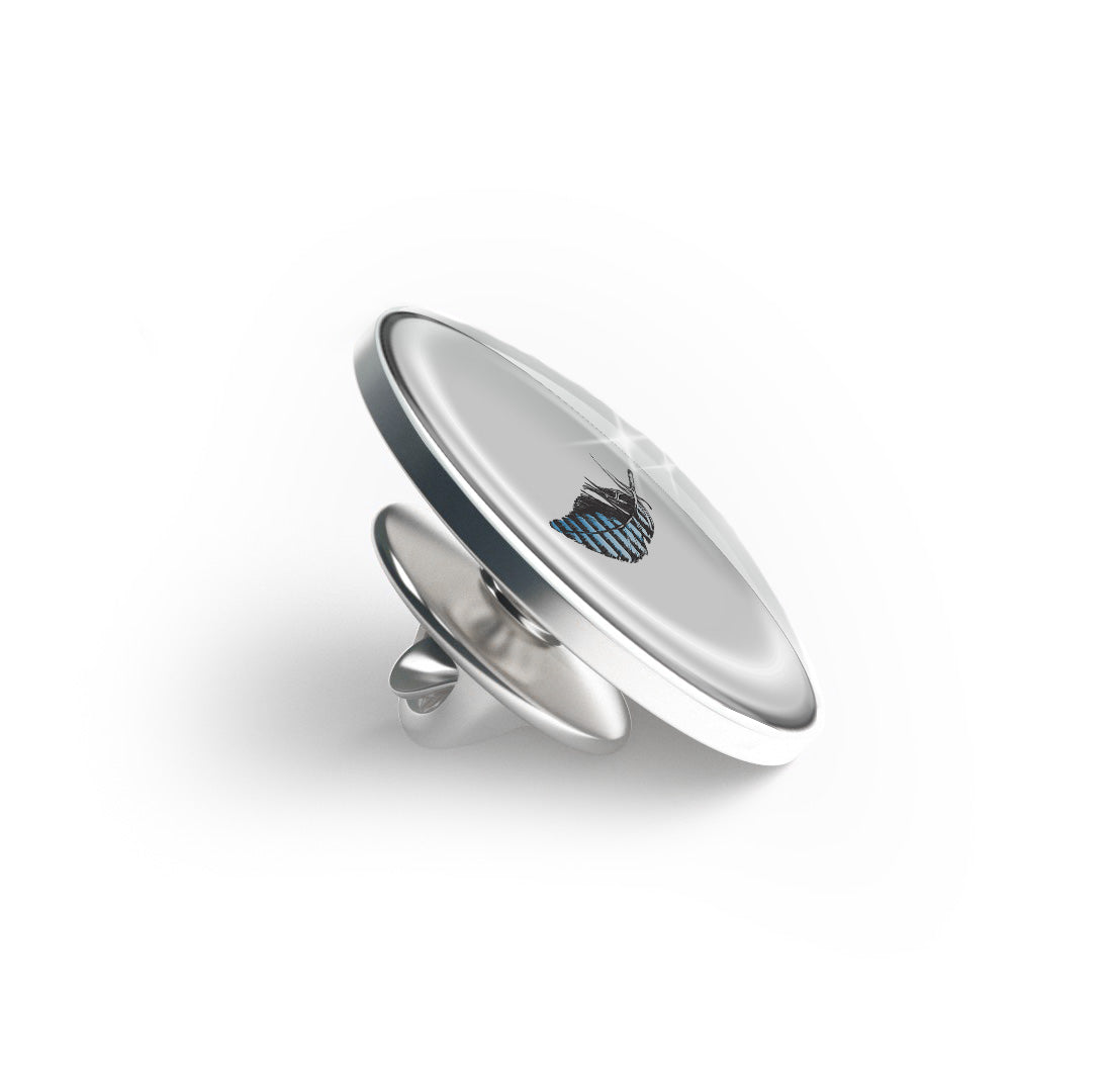 Feather of blue jay bird Limited Edition Lapel Pin Exclusive Metal Brooch Badge Accessories For Backpack, Clothes, Hats | Cute Gifts and Collectibles