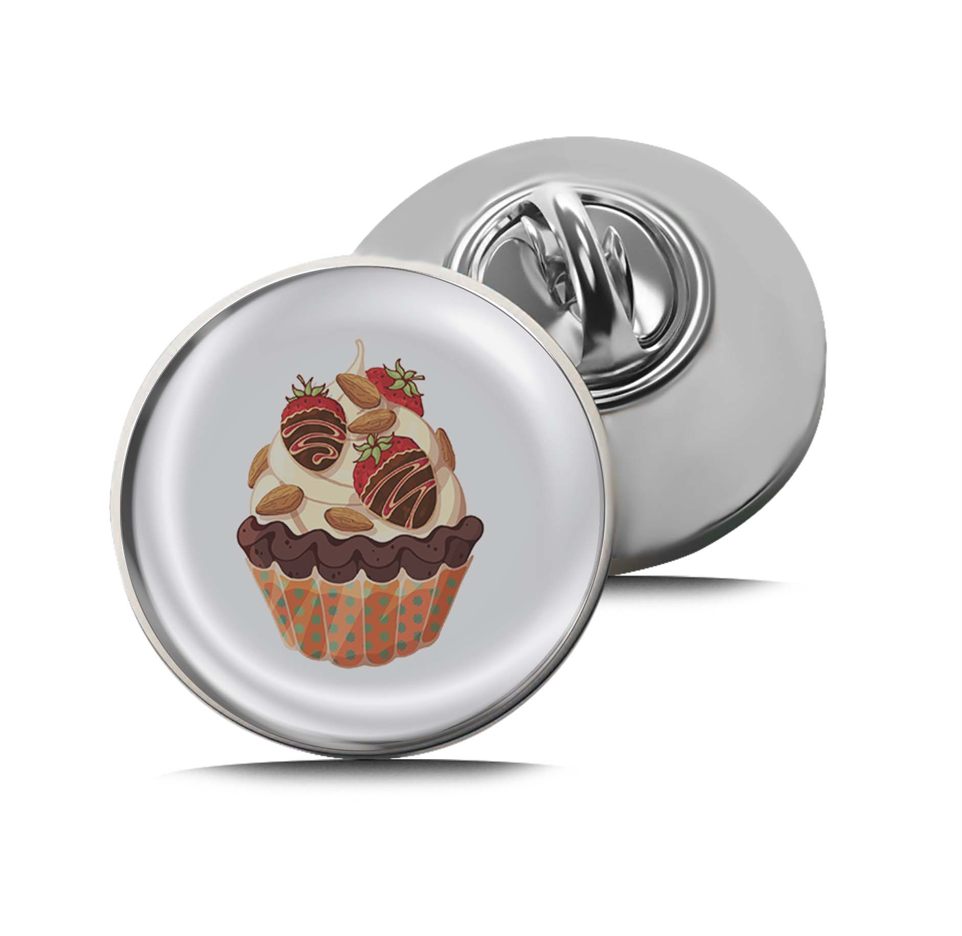 Strawberry Cupcake Limited Edition Lapel Pin Exclusive Metal Brooch Badge Accessories For Backpack, Clothes, Hats | Cute Gifts and Collectibles