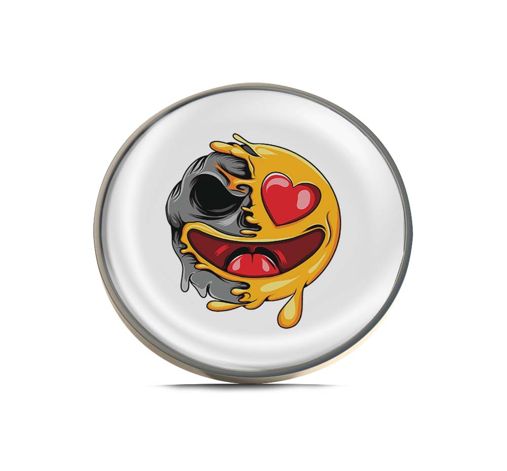 Happy love emoticon with eyes Limited Edition Lapel Pin Exclusive Metal Brooch Badge Accessories For Backpack, Clothes, Hats | Cute Gifts and Collectibles
