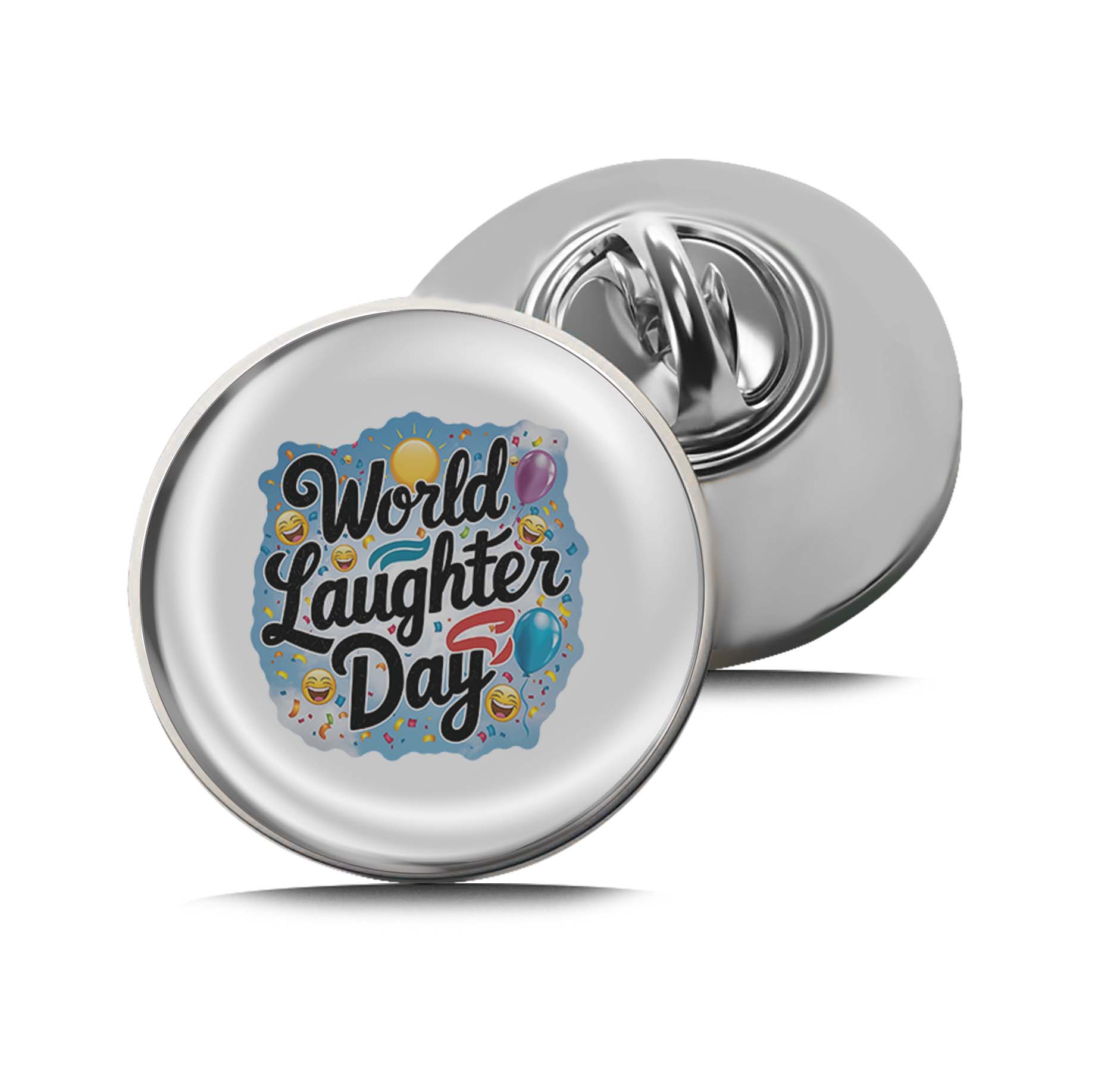 World Laughter Day Limited Edition Lapel Pin Exclusive Metal Brooch Badge Accessories For Backpack, Clothes, Hats | Cute Gifts and Collectibles