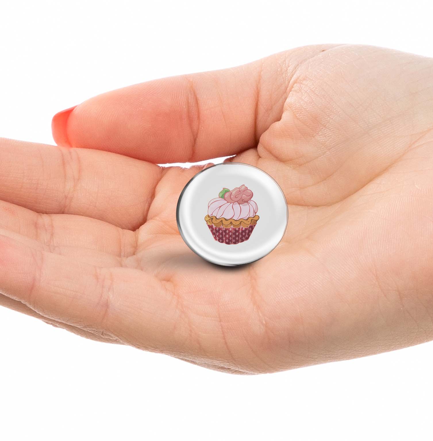 Strawberry Cream Cupcake Limited Edition Lapel Pin Exclusive Metal Brooch Badge Accessories For Backpack, Clothes, Hats | Cute Gifts and Collectibles