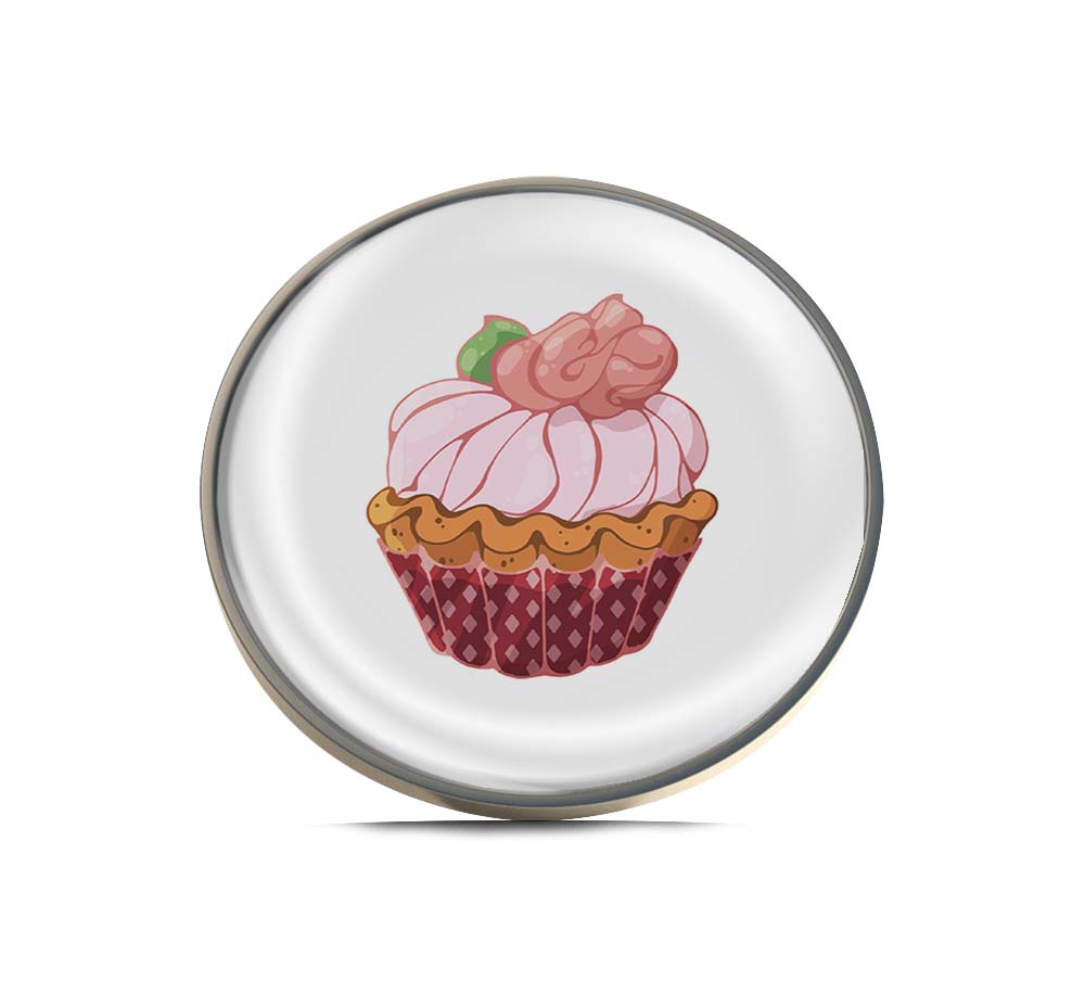 Strawberry Cream Cupcake Limited Edition Lapel Pin Exclusive Metal Brooch Badge Accessories For Backpack, Clothes, Hats | Cute Gifts and Collectibles