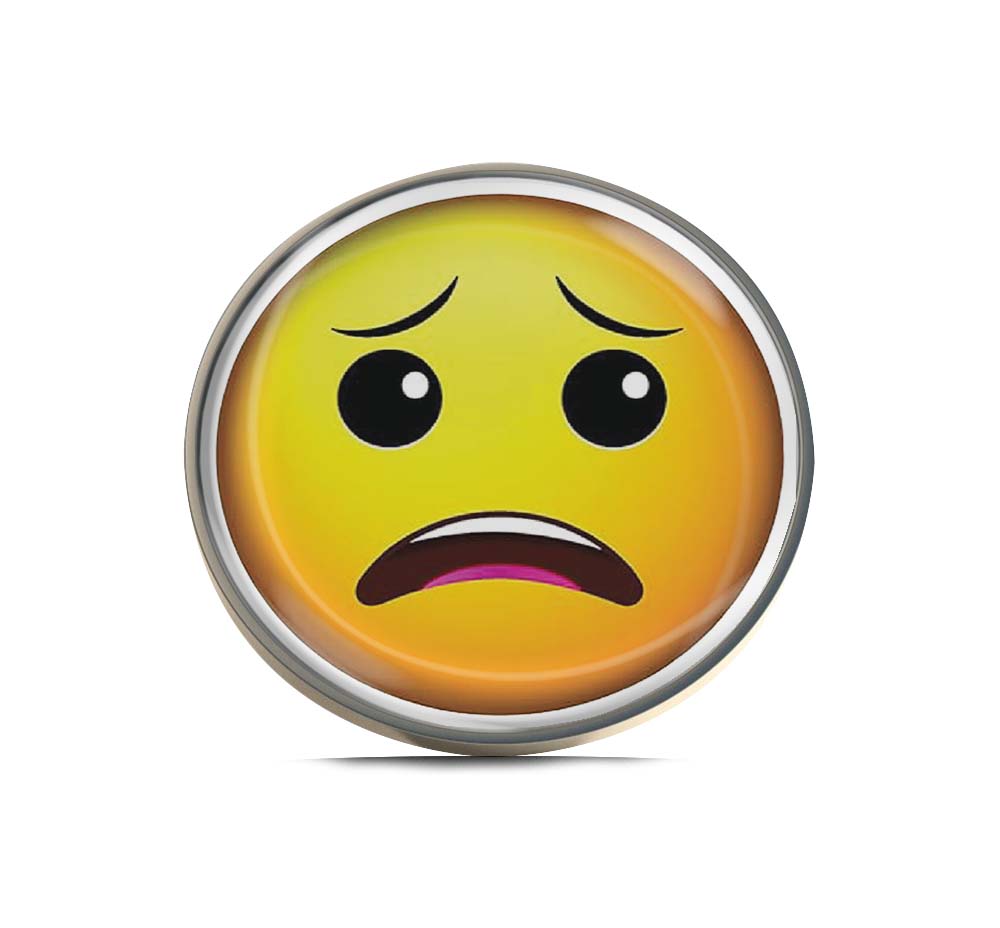 Pleading face emoji Limited Edition Lapel Pin Exclusive Metal Brooch Badge Accessories For Backpack, Clothes, Hats | Cute Gifts and Collectibles