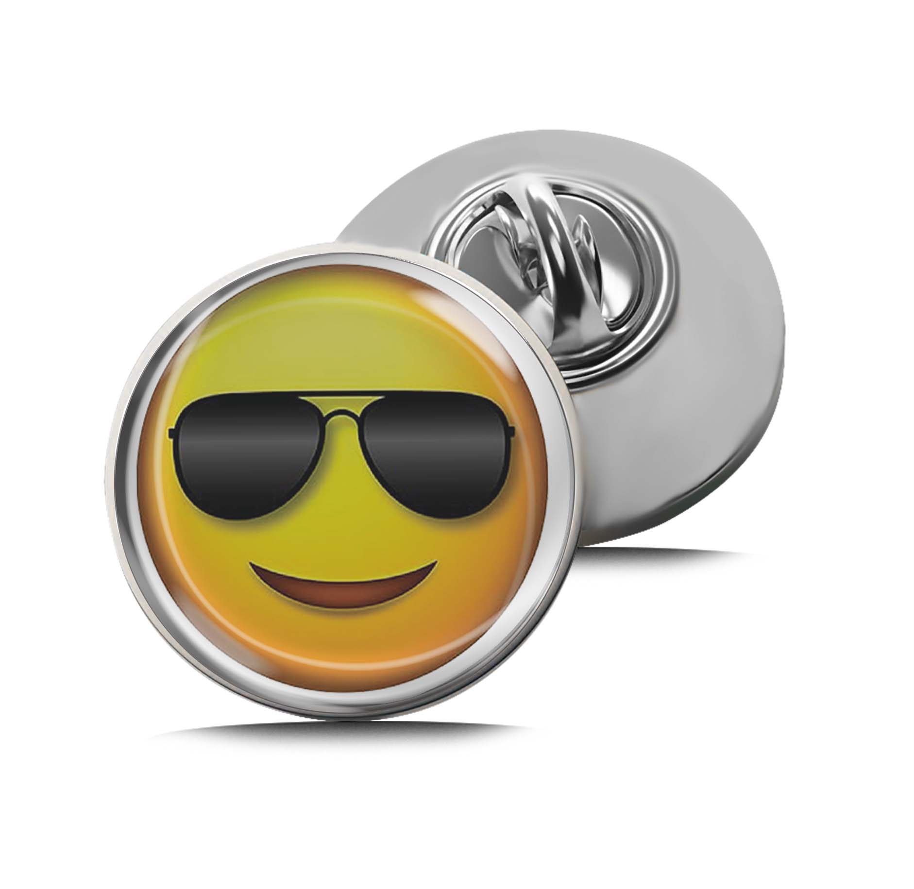 Cool Face Emoji Limited Edition Lapel Pin Exclusive Metal Brooch Badge Accessories For Backpack, Clothes, Hats | Cute Gifts and Collectibles