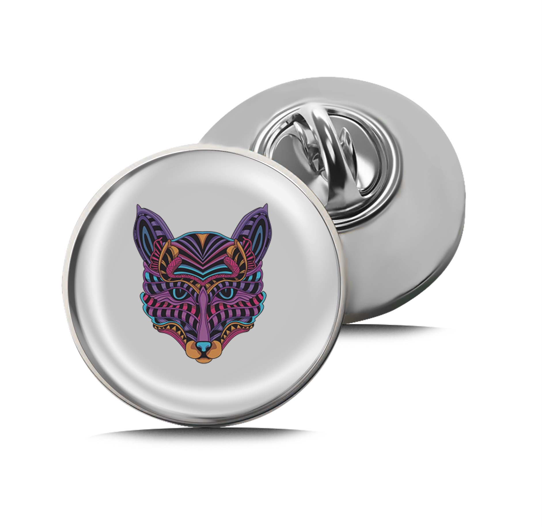 Glow in the dark neon color decorative cat head Limited Edition Lapel Pin Exclusive Metal Brooch Badge Accessories For Backpack, Clothes, Hats | Cute Gifts and Collectibles