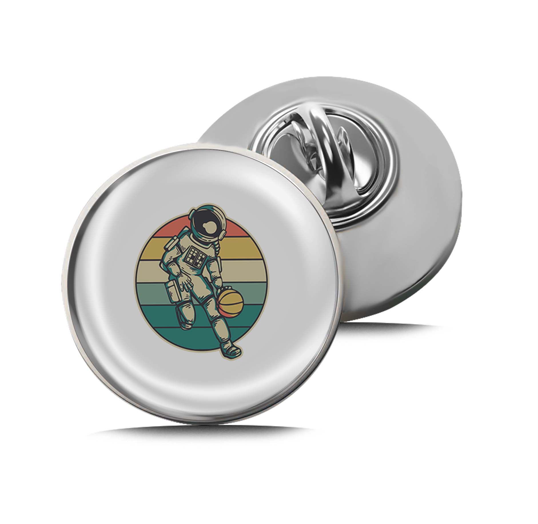 Astronaut playing basketball Limited Edition Lapel Pin Exclusive Metal Brooch Badge Accessories For Backpack, Clothes, Hats | Cute Gifts and Collectibles