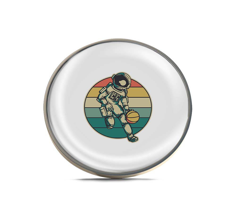 Astronaut playing basketball Limited Edition Lapel Pin Exclusive Metal Brooch Badge Accessories For Backpack, Clothes, Hats | Cute Gifts and Collectibles