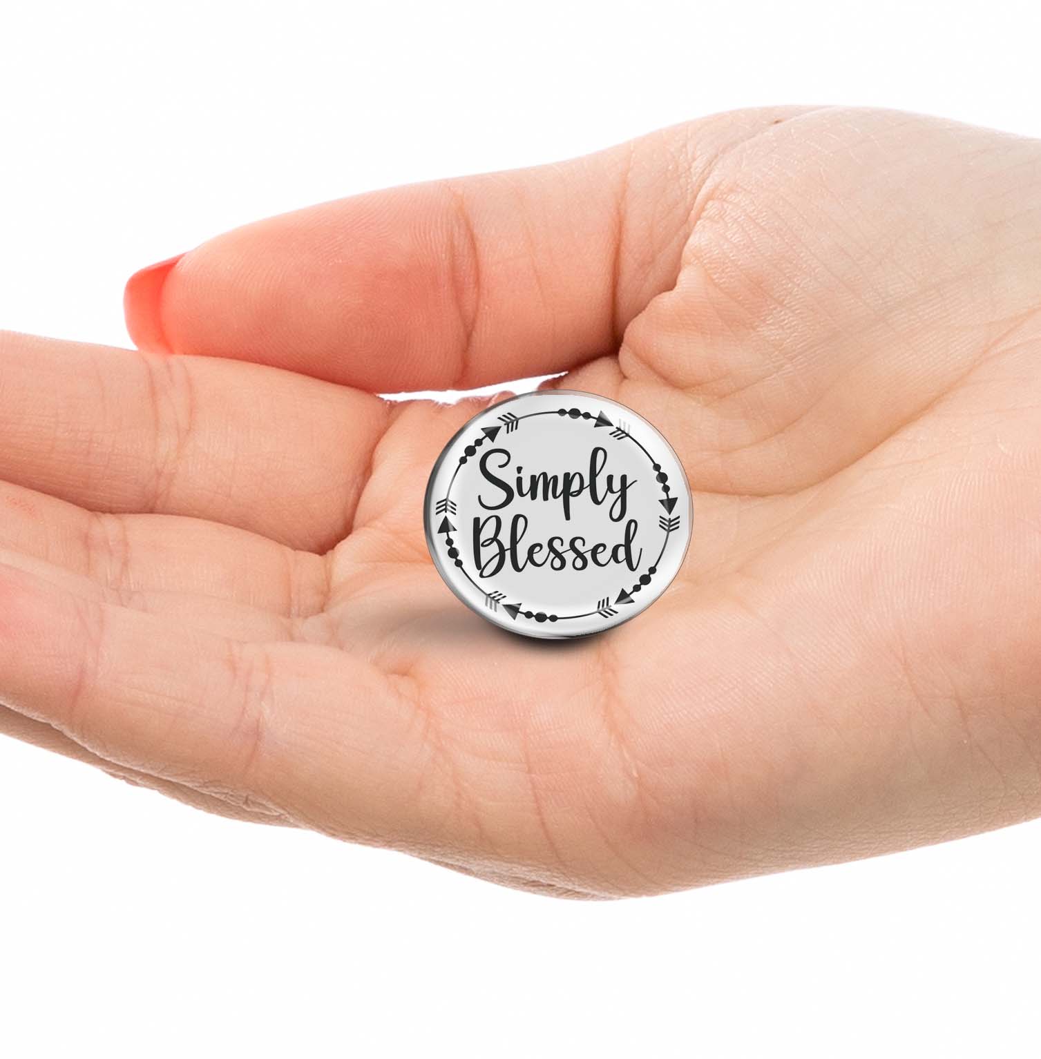 Simply Blessed Limited Edition Lapel Pin Exclusive Metal Brooch Badge Accessories For Backpack, Clothes, Hats | Cute Gifts and Collectibles