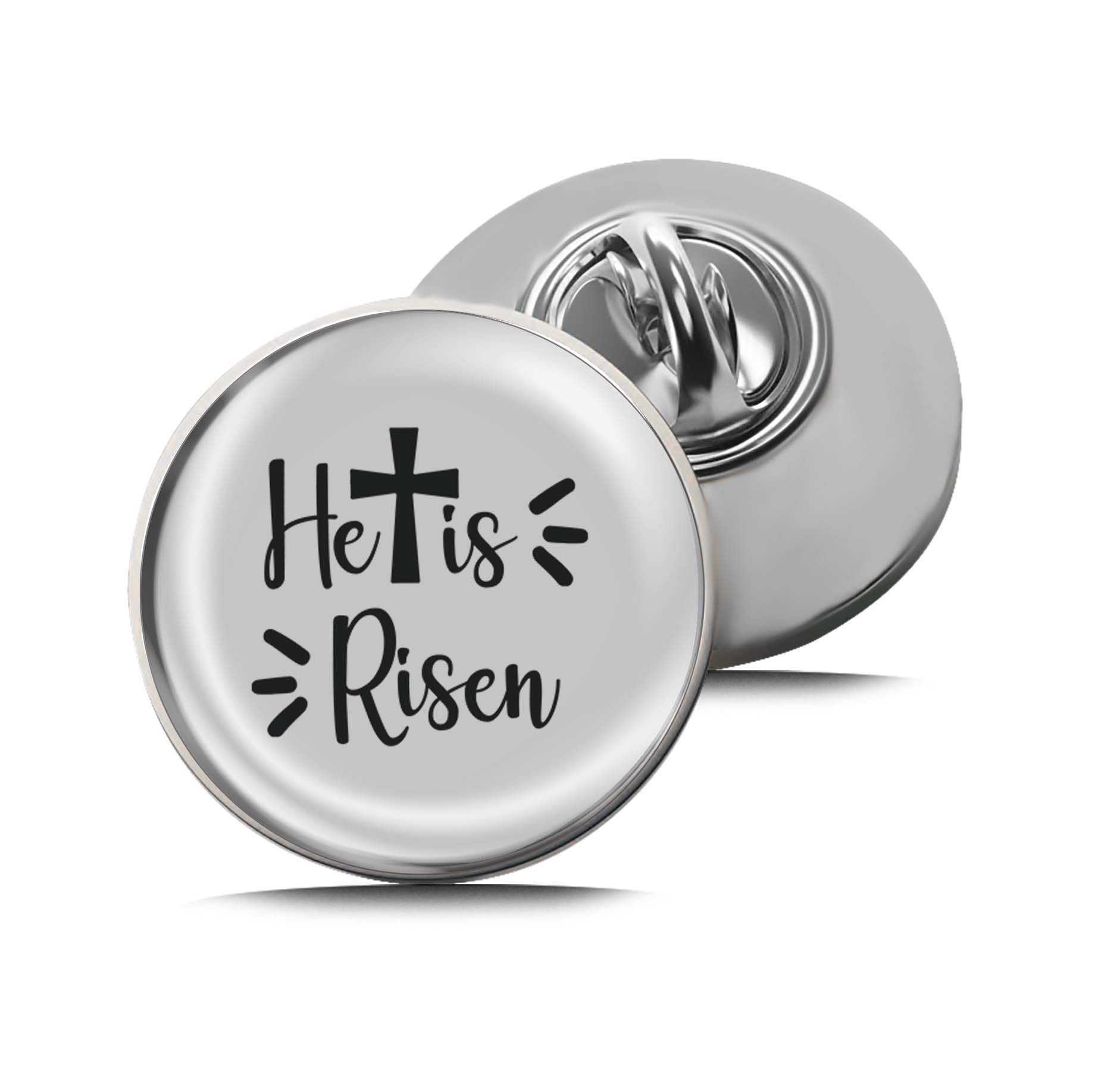 He Is Risen Limited Edition Lapel Pin Exclusive Metal Brooch Badge Accessories For Backpack, Clothes, Hats | Cute Gifts and Collectibles