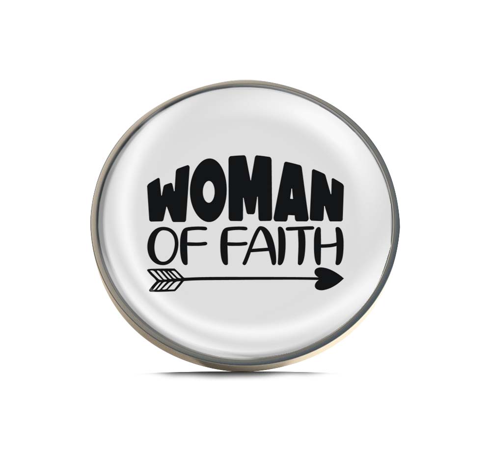 Woman of Faith Limited Edition Lapel Pin Exclusive Metal Brooch Badge Accessories For Backpack, Clothes, Hats | Cute Gifts and Collectibles