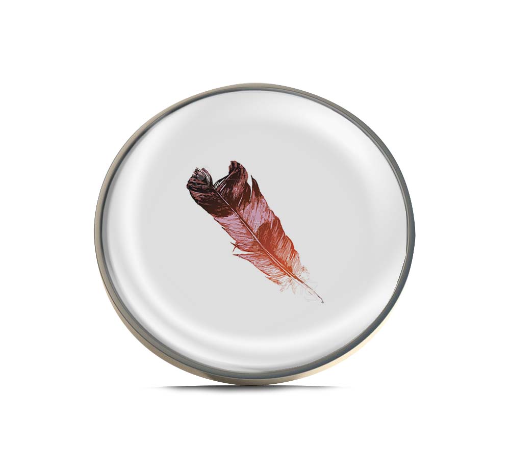 Watercolor Feather Limited Edition Lapel Pin Exclusive Metal Brooch Badge Accessories For Backpack, Clothes, Hats | Cute Gifts and Collectibles