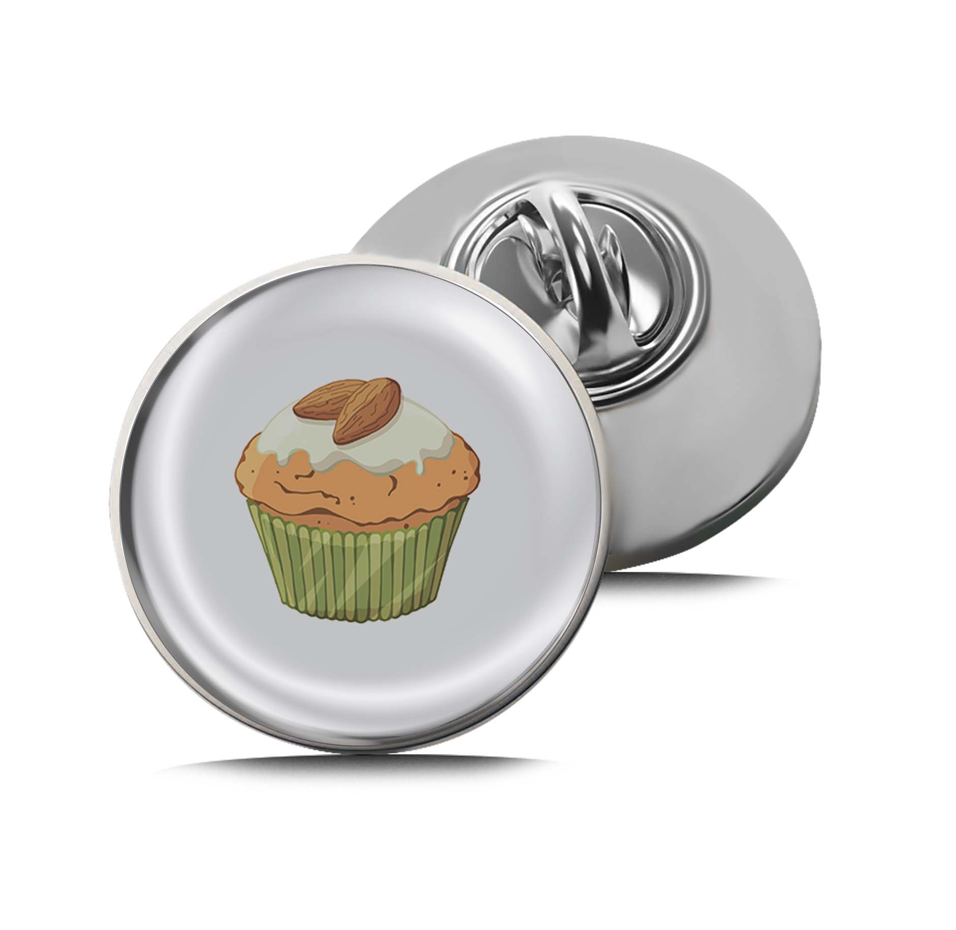 Almond Cupcake Limited Edition Lapel Pin Exclusive Metal Brooch Badge Accessories For Backpack, Clothes, Hats | Cute Gifts and Collectibles