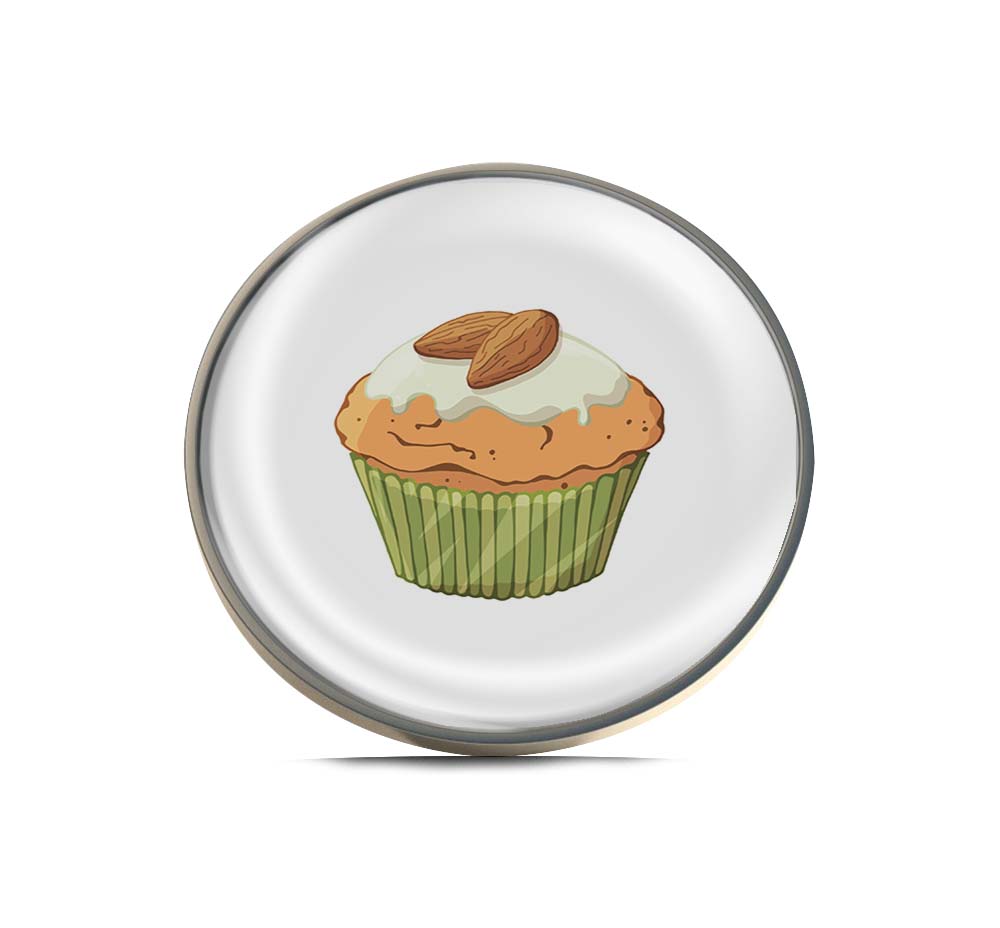 Almond Cupcake Limited Edition Lapel Pin Exclusive Metal Brooch Badge Accessories For Backpack, Clothes, Hats | Cute Gifts and Collectibles