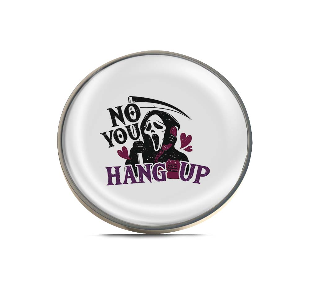 No You Hang Up Ghost Face Limited Edition Lapel Pin Exclusive Metal Brooch Badge Accessories For Backpack, Clothes, Hats | Cute Gifts and Collectibles
