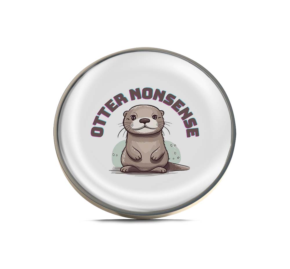 Otter Nonsense Limited Edition Lapel Pin Exclusive Metal Brooch Badge Accessories For Backpack, Clothes, Hats | Cute Gifts and Collectibles