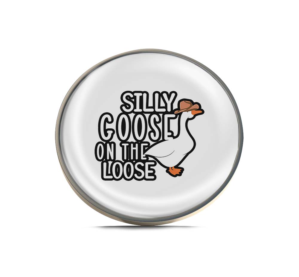 Silly Goose on the Loose Limited Edition Lapel Pin Exclusive Metal Brooch Badge Accessories For Backpack, Clothes, Hats | Cute Gifts and Collectibles