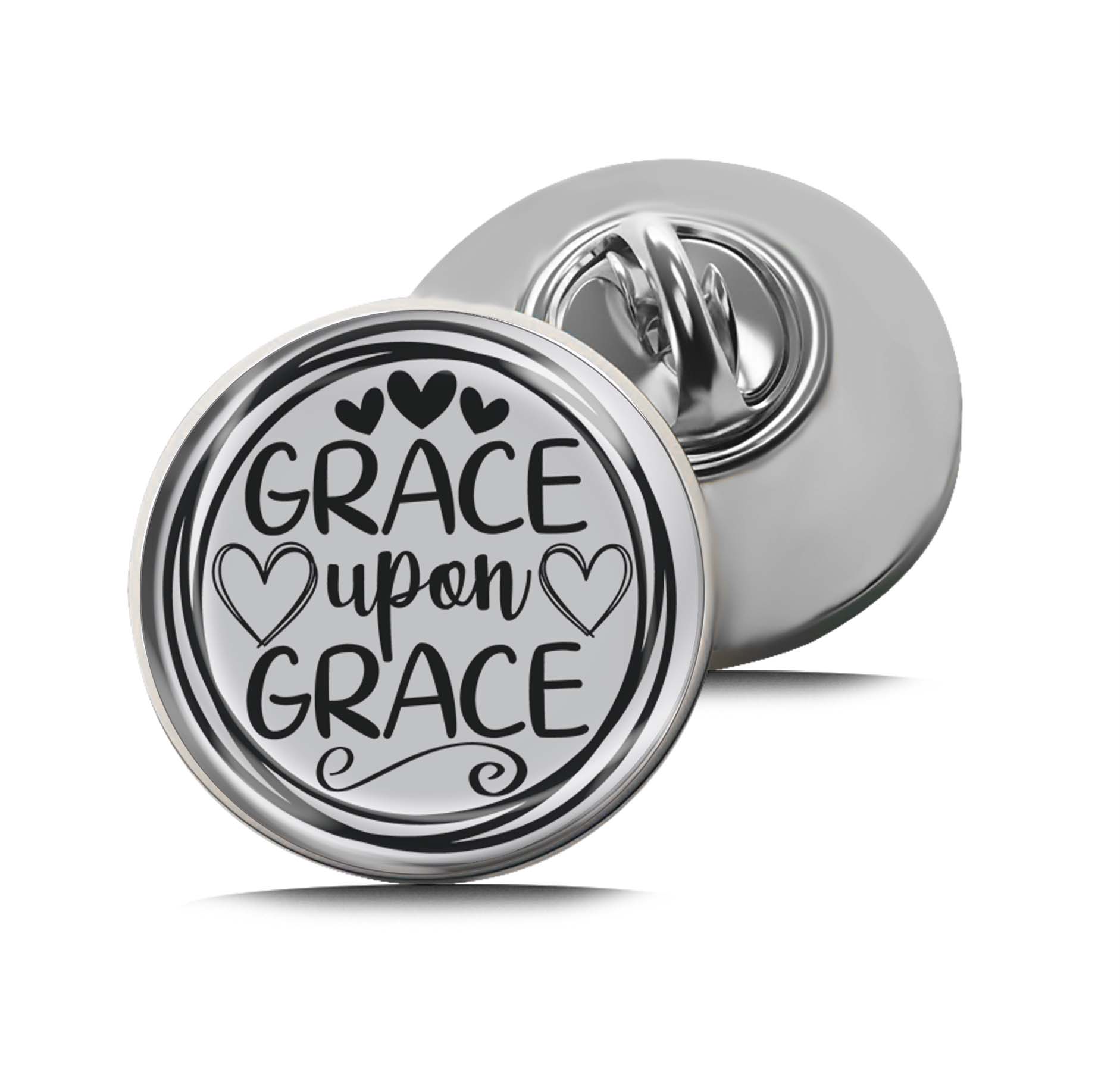 Grace Upon Grace Limited Edition Lapel Pin Exclusive Metal Brooch Badge Accessories For Backpack, Clothes, Hats | Cute Gifts and Collectibles