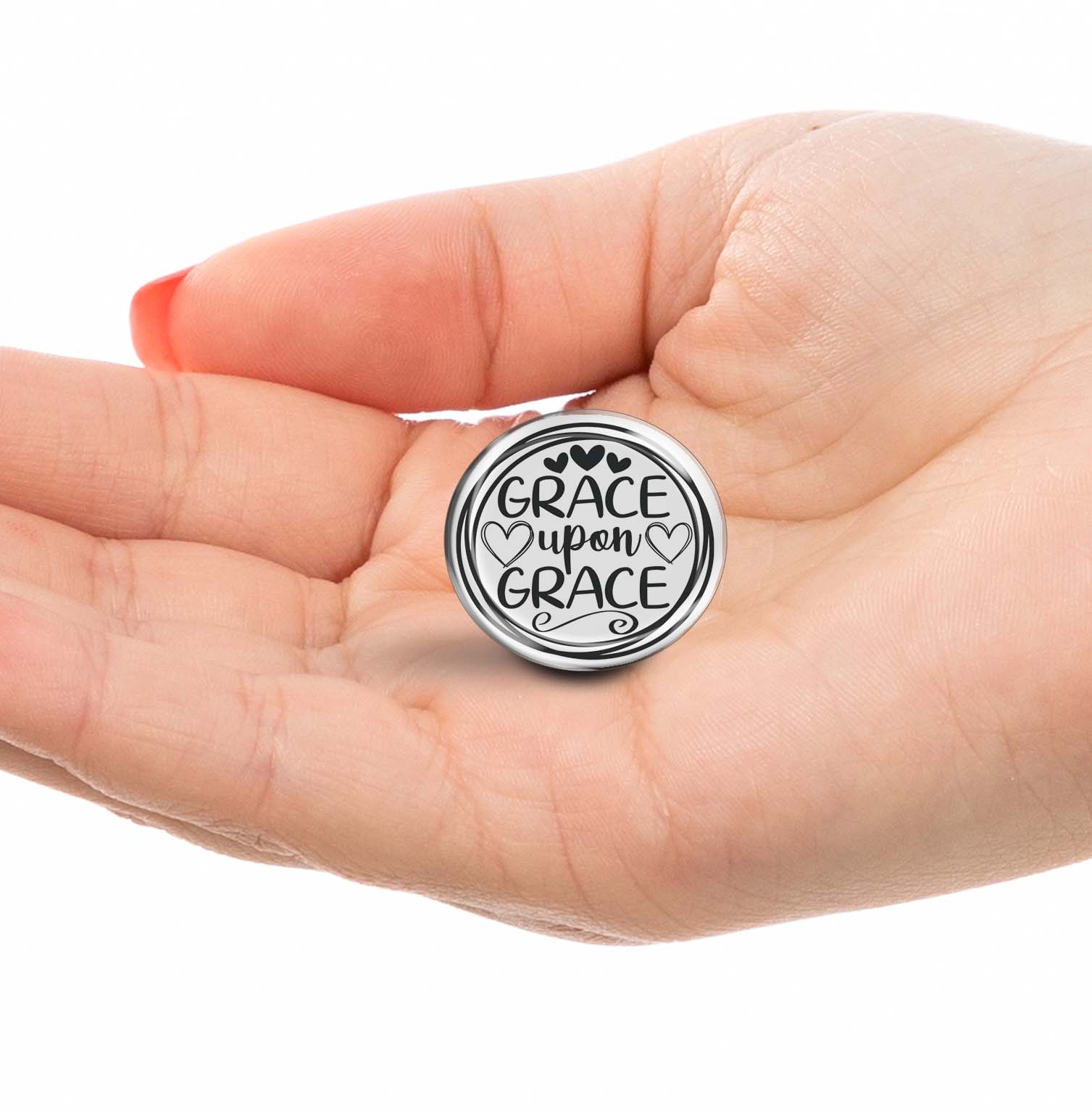 Grace Upon Grace Limited Edition Lapel Pin Exclusive Metal Brooch Badge Accessories For Backpack, Clothes, Hats | Cute Gifts and Collectibles