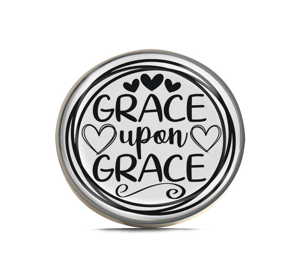 Grace Upon Grace Limited Edition Lapel Pin Exclusive Metal Brooch Badge Accessories For Backpack, Clothes, Hats | Cute Gifts and Collectibles