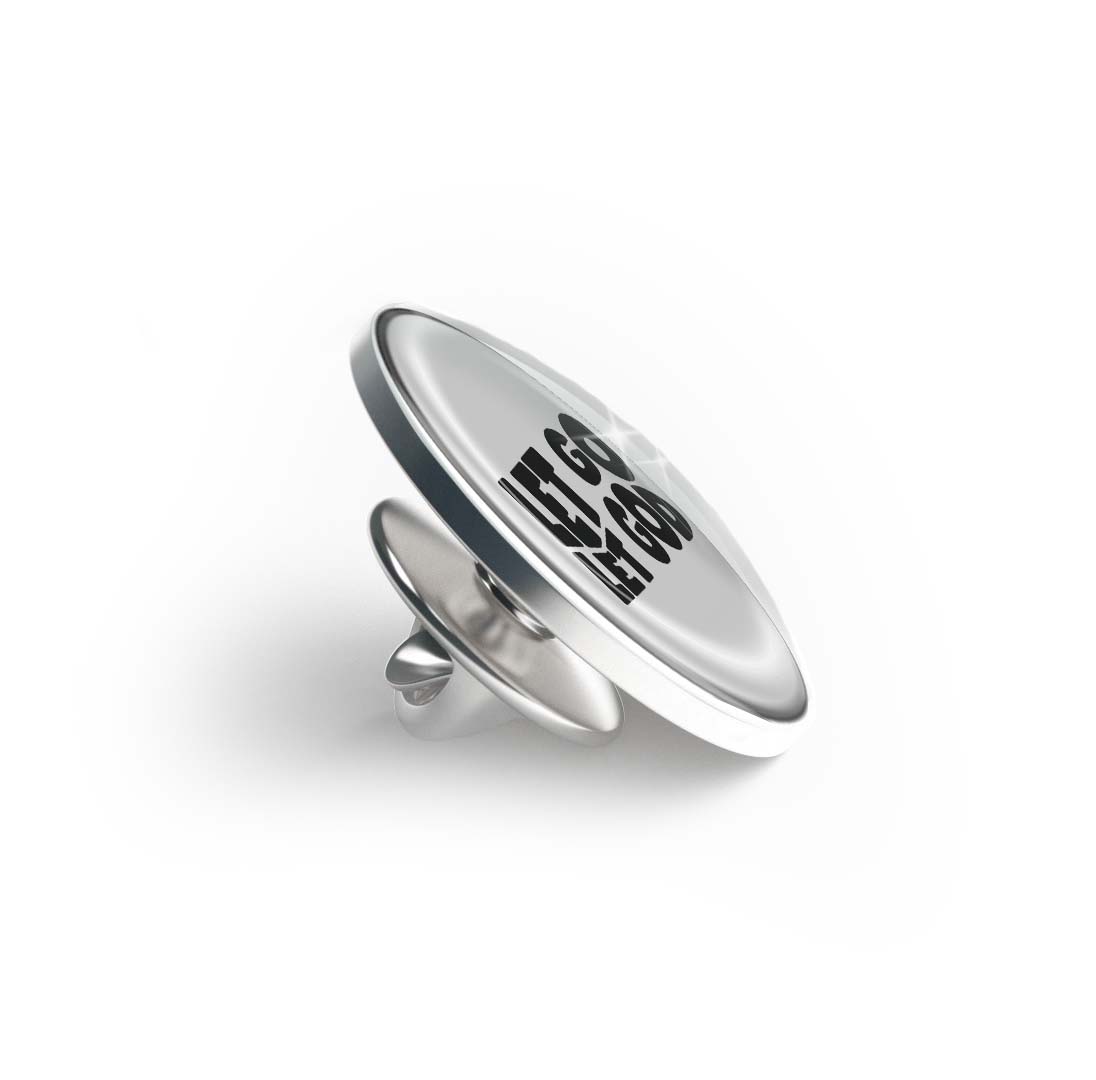 Let Go Let God Limited Edition Lapel Pin Exclusive Metal Brooch Badge Accessories For Backpack, Clothes, Hats | Cute Gifts and Collectibles