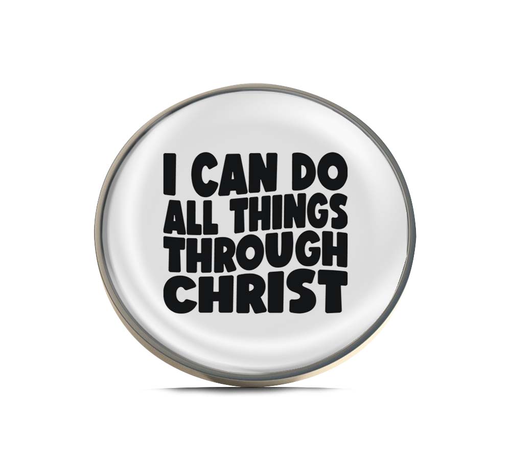 I can do all things through Christ quotes Limited Edition Lapel Pin Exclusive Metal Brooch Badge Accessories For Backpack, Clothes, Hats | Cute Gifts and Collectibles