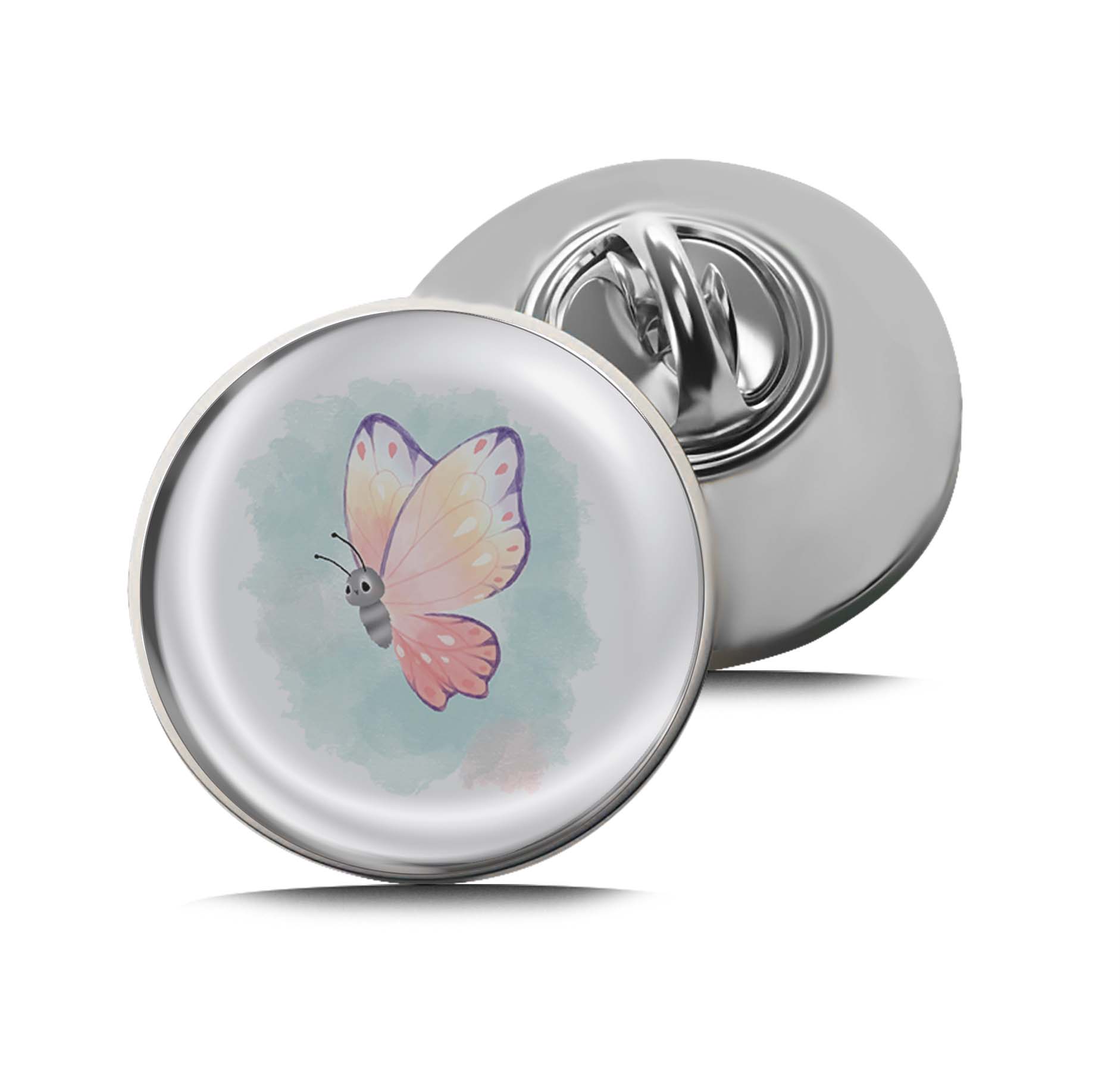 Pink Butterfly Limited Edition Lapel Pin Exclusive Metal Brooch Badge Accessories For Backpack, Clothes, Hats | Cute Gifts and Collectibles