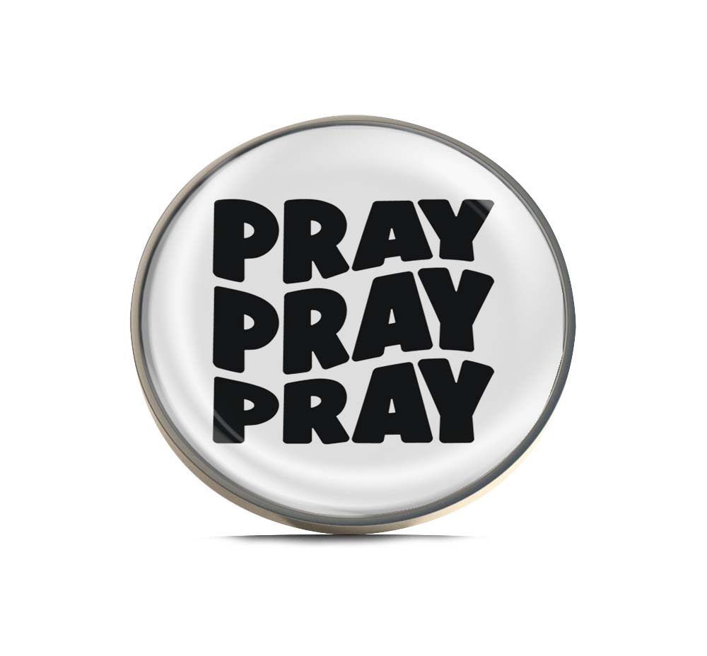 Pray Limited Edition Lapel Pin Exclusive Metal Brooch Badge Accessories For Backpack, Clothes, Hats | Cute Gifts and Collectibles
