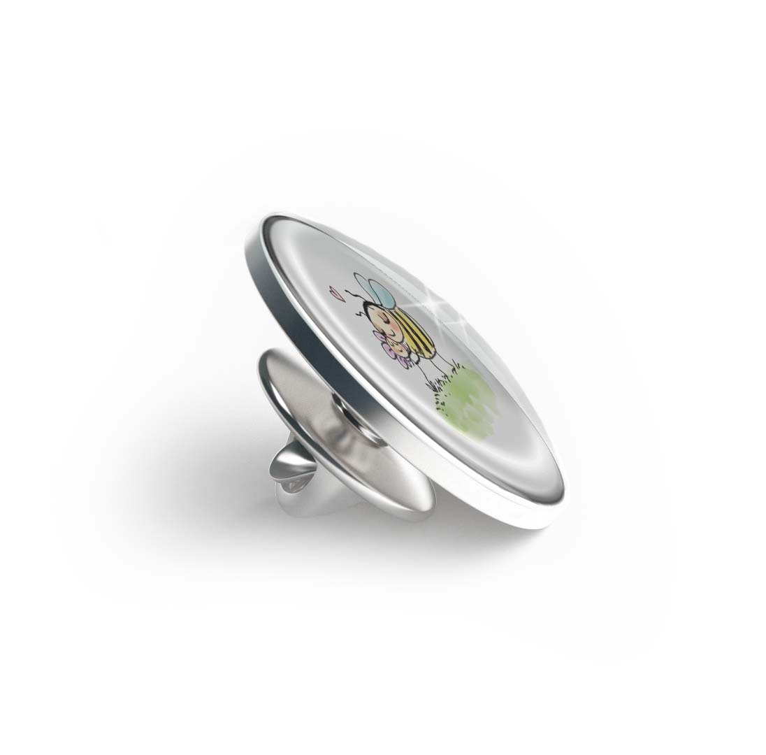 Bee with Flower Limited Edition Lapel Pin Exclusive Metal Brooch Badge Accessories For Backpack, Clothes, Hats | Cute Gifts and Collectibles