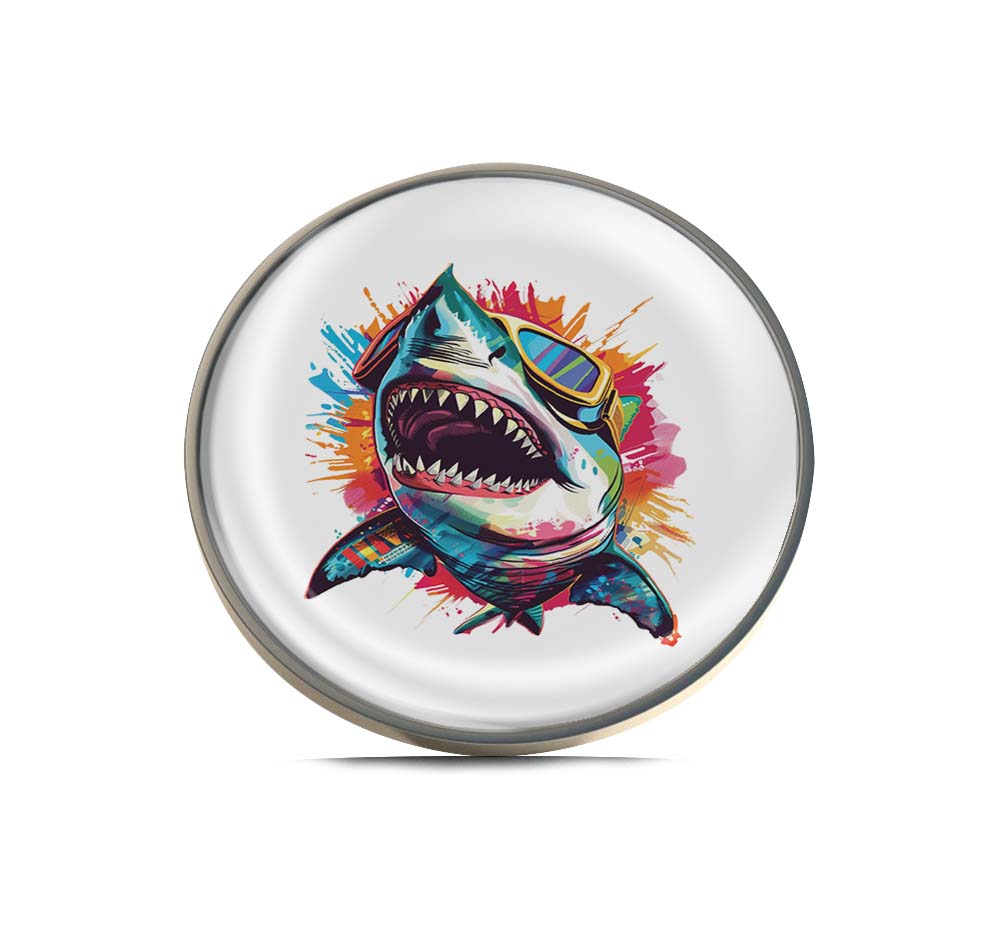 Cool Graffiti Shark Limited Edition Lapel Pin Exclusive Metal Brooch Badge Accessories For Backpack, Clothes, Hats | Cute Gifts and Collectibles