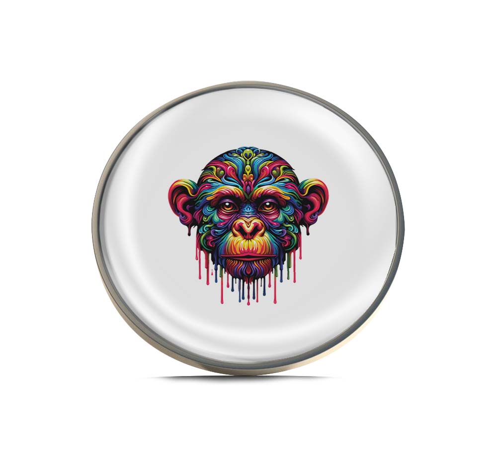 Colorful Monkey Head Limited Edition Lapel Pin Exclusive Metal Brooch Badge Accessories For Backpack, Clothes, Hats | Cute Gifts and Collectibles