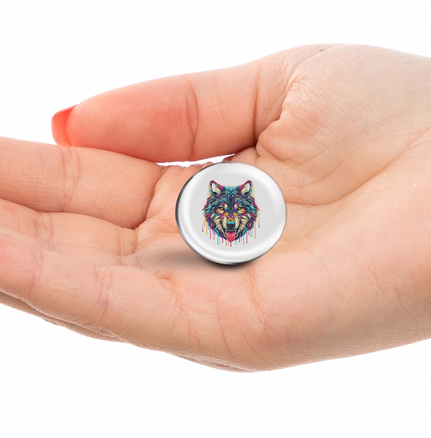 Vibrant Wolf Limited Edition Lapel Pin Exclusive Metal Brooch Badge Accessories For Backpack, Clothes, Hats | Cute Gifts and Collectibles