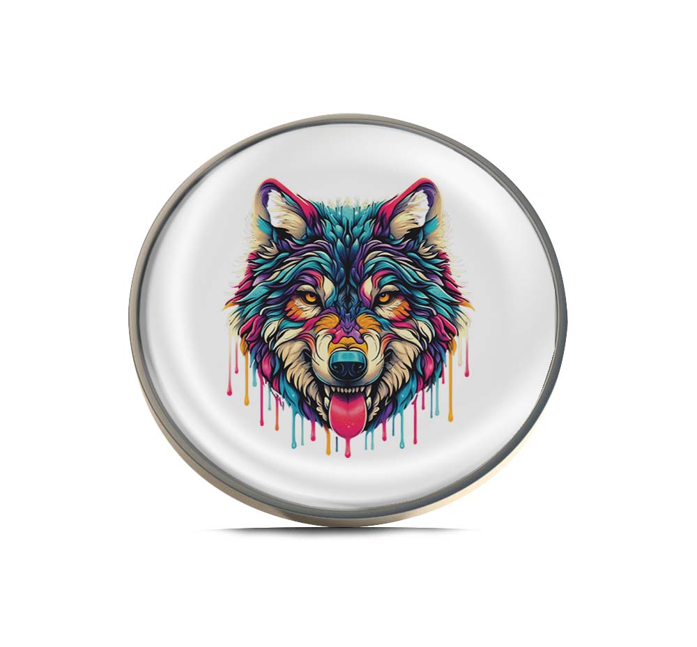 Vibrant Wolf Limited Edition Lapel Pin Exclusive Metal Brooch Badge Accessories For Backpack, Clothes, Hats | Cute Gifts and Collectibles