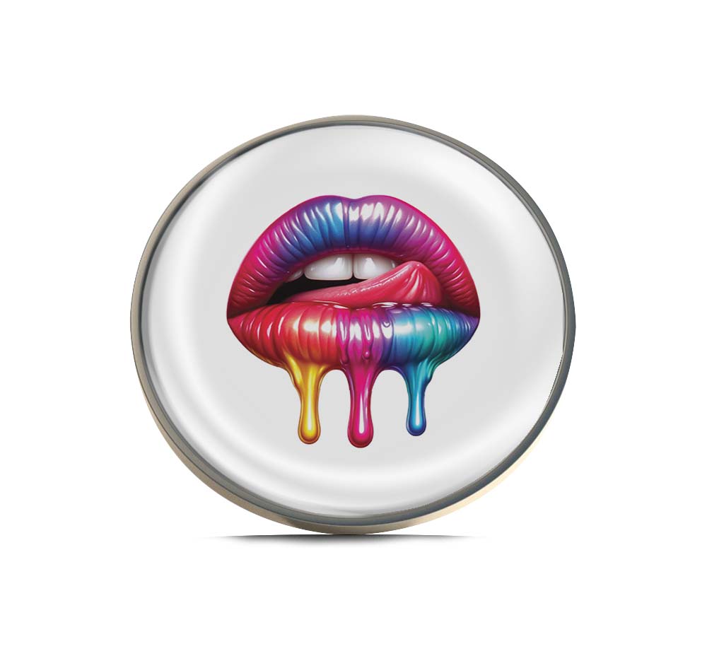 colorful lips Limited Edition Lapel Pin Exclusive Metal Brooch Badge Accessories For Backpack, Clothes, Hats | Cute Gifts and Collectibles