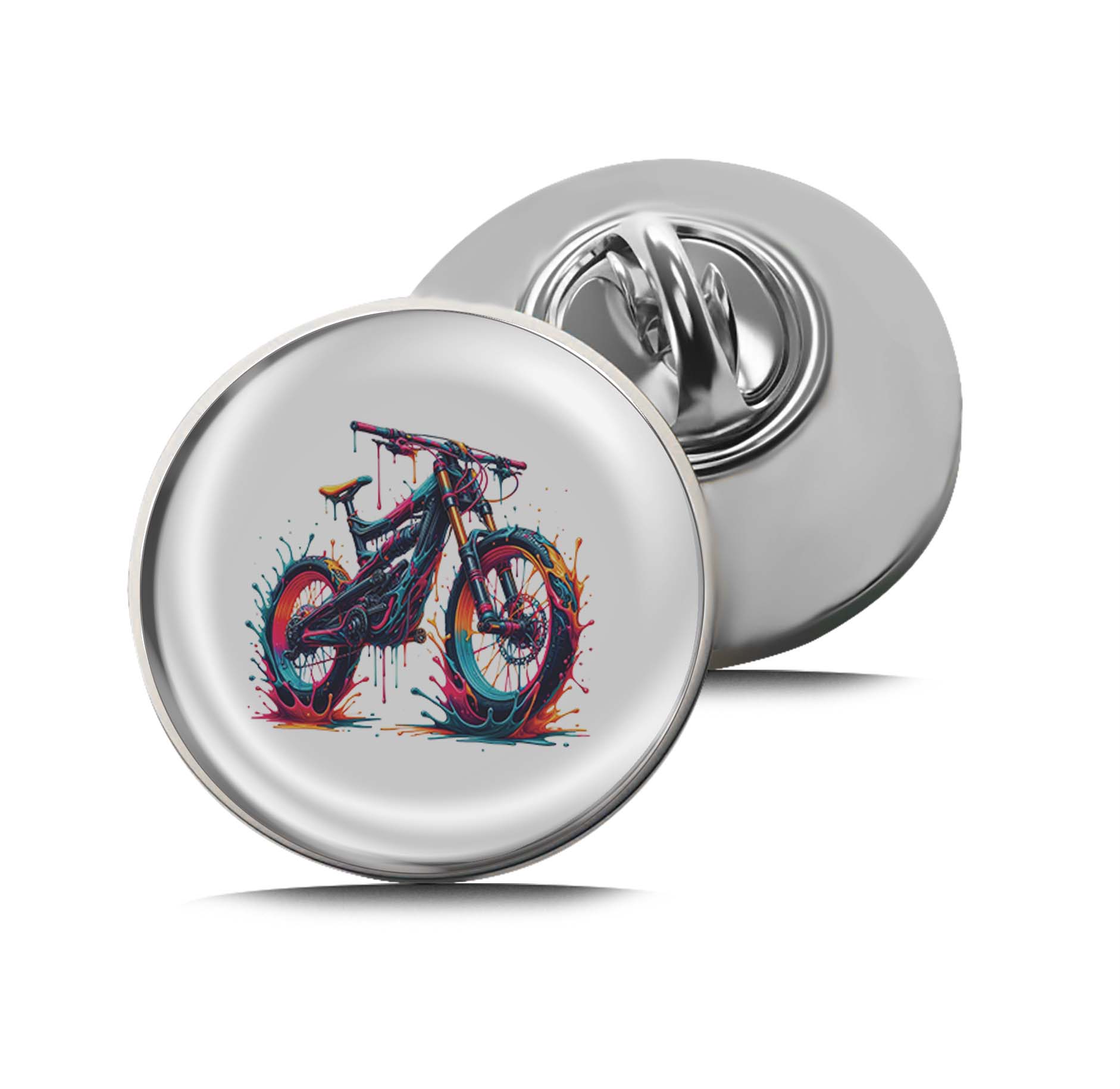 Dripping Bike Paint Limited Edition Lapel Pin Exclusive Metal Brooch Badge Accessories For Backpack, Clothes, Hats | Cute Gifts and Collectibles