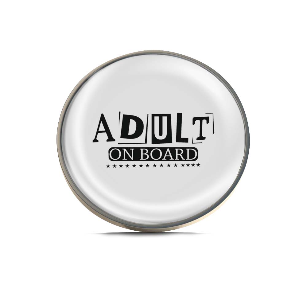 Adult on board Text Limited Edition Lapel Pin Exclusive Metal Brooch Badge Accessories For Backpack, Clothes, Hats | Cute Gifts and Collectibles