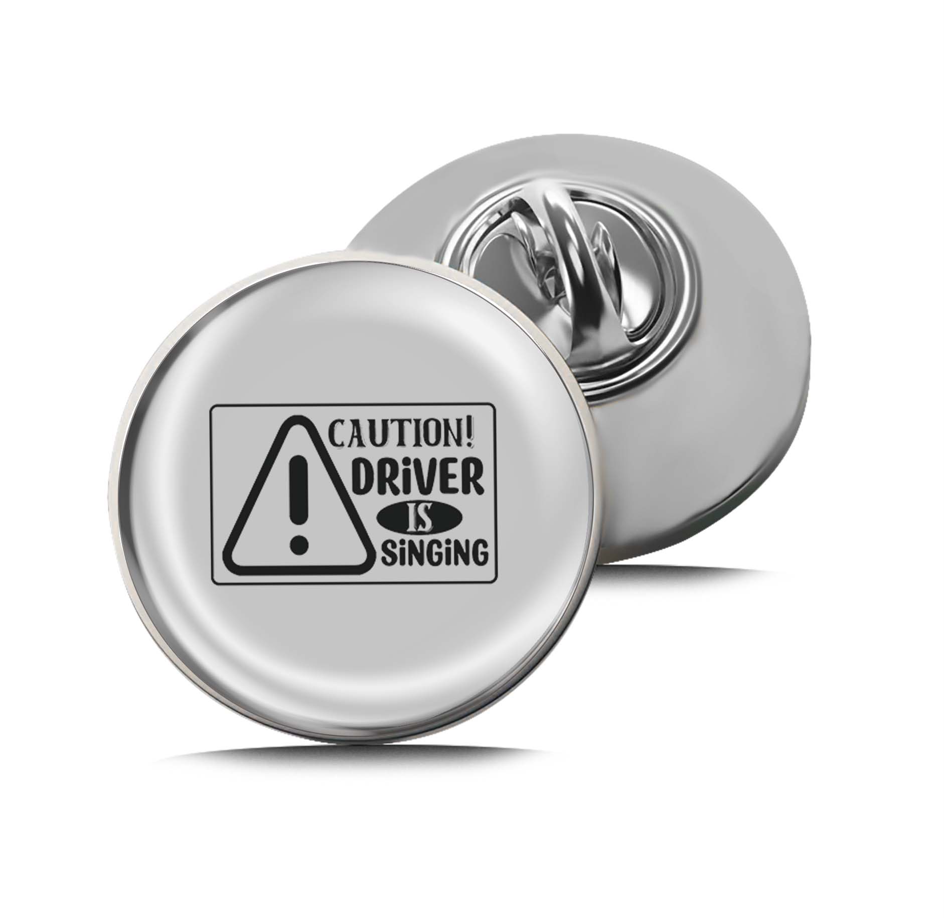 Caution Driver Is Singing Bumper Limited Edition Lapel Pin Exclusive Metal Brooch Badge Accessories For Backpack, Clothes, Hats | Cute Gifts and Collectibles