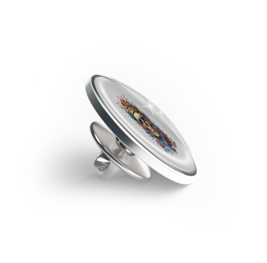 Colorful graffiti Skull King Limited Edition Lapel Pin Exclusive Metal Brooch Badge Accessories For Backpack, Clothes, Hats | Cute Gifts and Collectibles