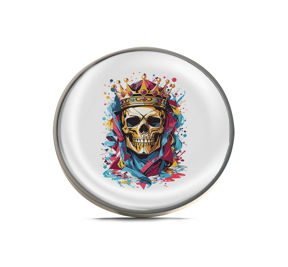 Colorful graffiti Skull King Limited Edition Lapel Pin Exclusive Metal Brooch Badge Accessories For Backpack, Clothes, Hats | Cute Gifts and Collectibles