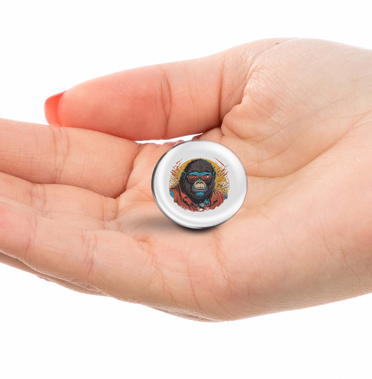 Cool gorilla with glasses Limited Edition Lapel Pin Exclusive Metal Brooch Badge Accessories For Backpack, Clothes, Hats | Cute Gifts and Collectibles