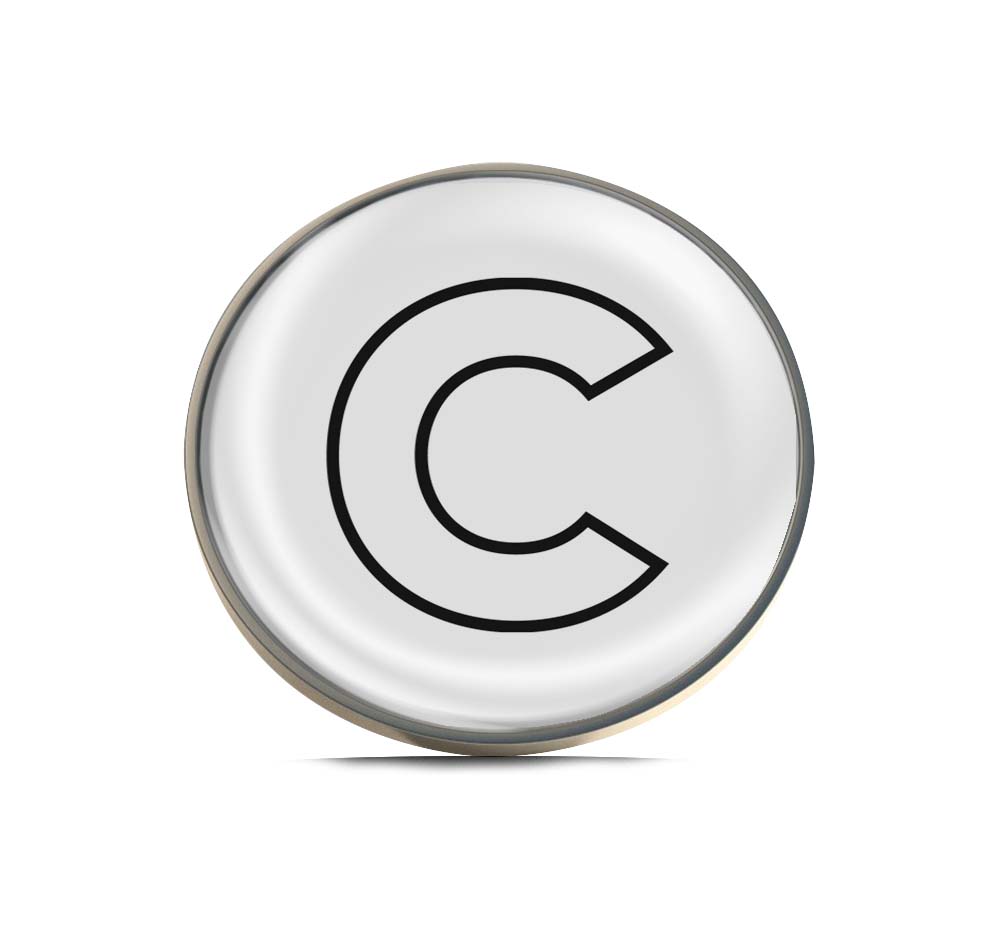 C Letter Limited Edition Lapel Pin Exclusive Metal Brooch Badge Accessories For Backpack, Clothes, Hats | Cute Gifts and Collectibles