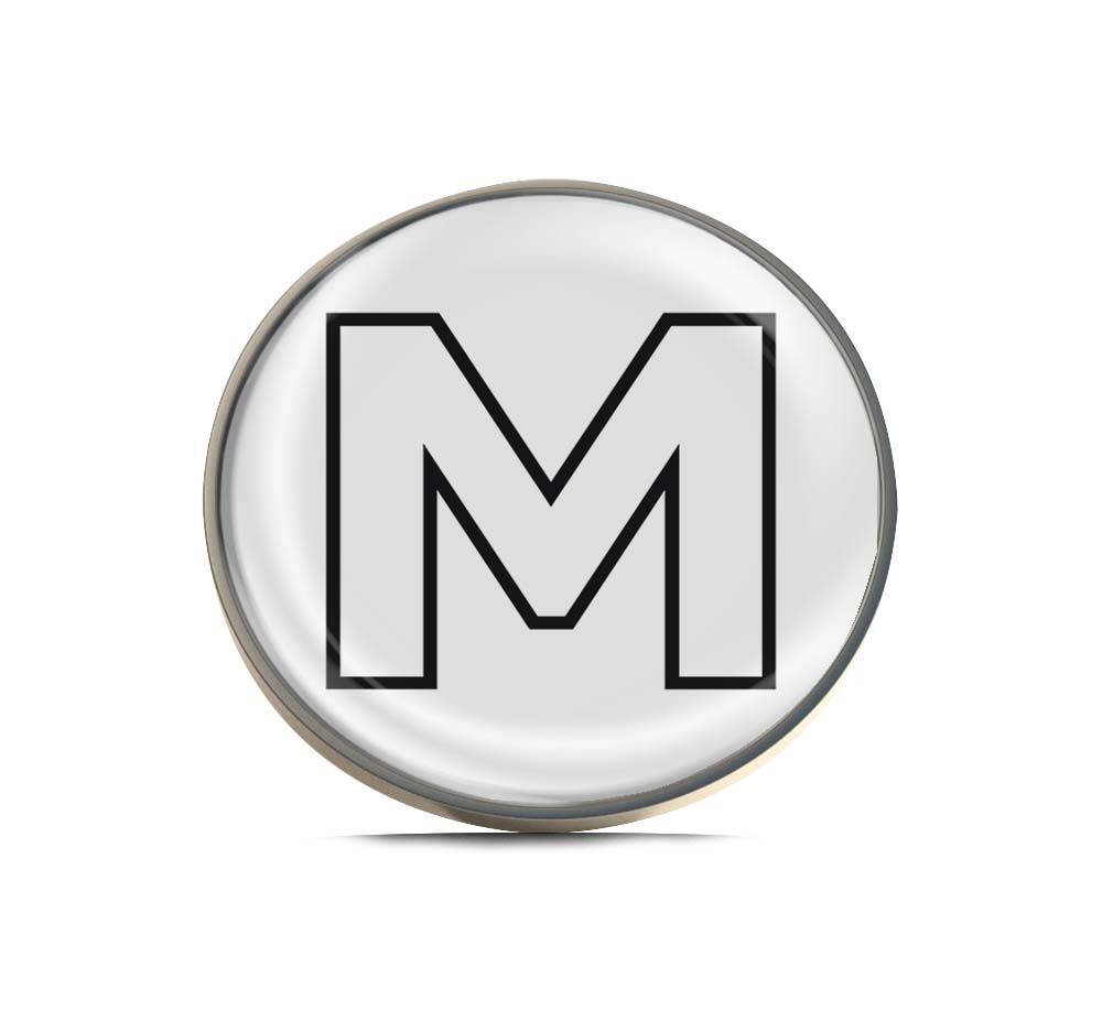 Letter M Limited Edition Lapel Pin Exclusive Metal Brooch Badge Accessories For Backpack, Clothes, Hats | Cute Gifts and Collectibles